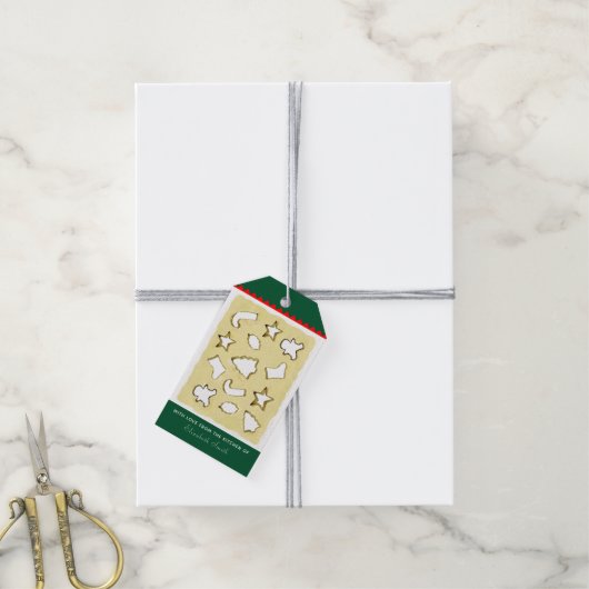 kerstkoekjes met cadeautjes Labels Cadeaulabel (Met Touw)