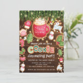 kerstkoekjes met decoratie kaart (Staand voorkant)