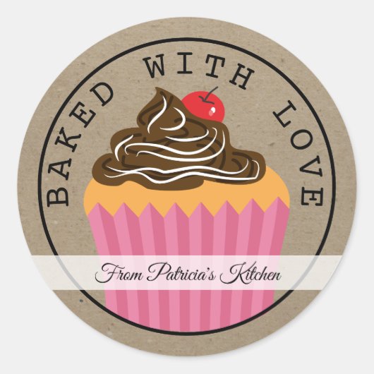 kerstkoekjes met een smet op liefdeskraft ronde sticker (Voorkant)