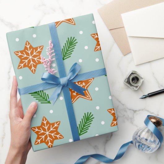 kerstkoekjes met gebak Verpakkingspapier Cadeaupapier (Geschenken)
