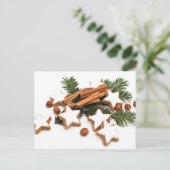 Kerstkoekjes met kaneel feestdagenkaart (Staand voorkant)