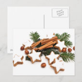 Kerstkoekjes met kaneel feestdagenkaart (Voorkant / Achterkant)