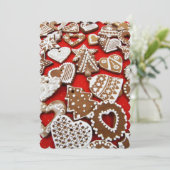 kerstkoekjes met koekjes Kaart (Staand voorkant)
