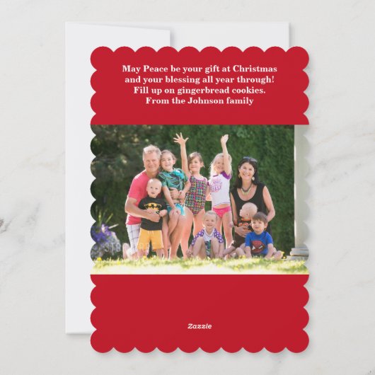 kerstkoekjes met koekjes Kaart (Achterkant)