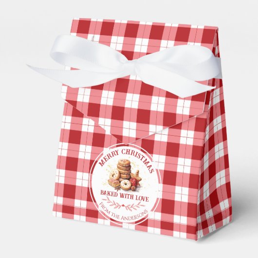 Kerstkoekjes met liefde bedankdoosjes (Voorkant Zijde)