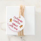 Kerstkoekjes met liefdesbrood bedankjes labels (In situ)