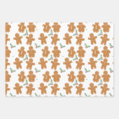 kerstkoekjes met ontbijtbrood inpakpapier vel (Voorkant)