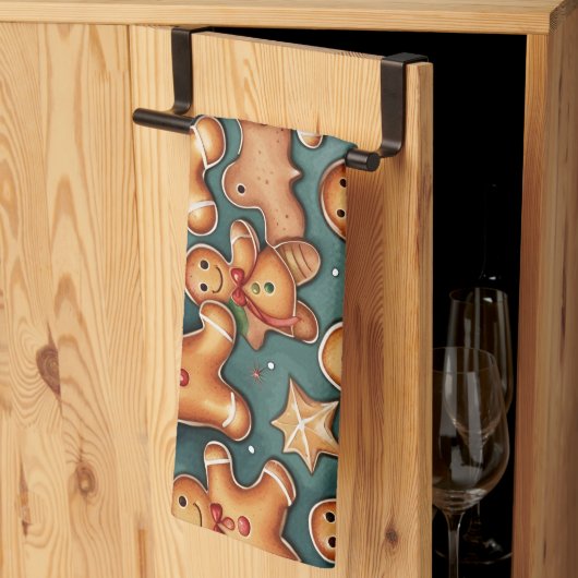 kerstkoekjes met ontbijtbrood theedoek (Derde Gevouwen)