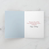 Kerstkoekjes met rood hart kaart (Binnen)