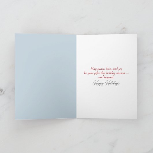 Kerstkoekjes met rood hart kaart (Binnen)