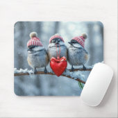 Kerstkoekjes met rood hart muismat (Met muis)