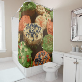 kerstkoekjes met springen douchegordijn