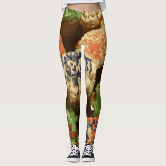 kerstkoekjes met springen leggings (Voorkant)