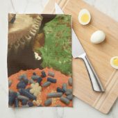 kerstkoekjes met springen theedoek (Quarter Fold)