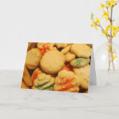 Kerstkoekjes met suikerhagel kaart (Gele Bloem)