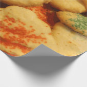 Kerstkoekjes met suikerprinsjes cadeaupapier (Hoek)