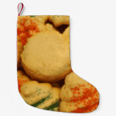 Kerstkoekjes met suikerprinsjes kleine kerstsok (Voorkant)