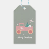  kerstkoekjes met Truck Groovy Cadeaulabel (Voorkant)