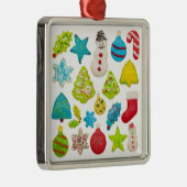 Kerstkoekjes Metalen Ornament (Rechts)