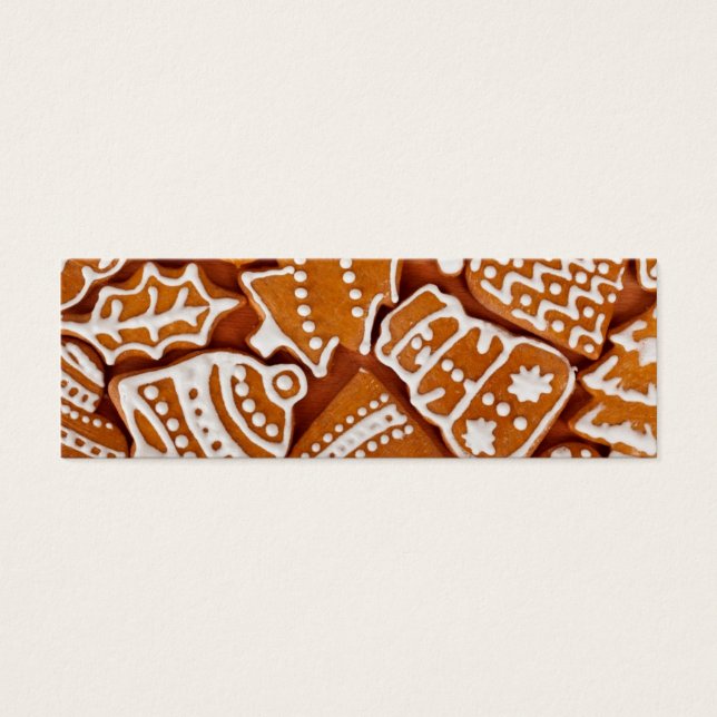 kerstkoekjes mini visitekaartjes (Voorkant)