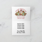 Kerstkoekjes Note Kaart (Binnen)