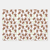 Kerstkoekjes Oh Snap Gingerbrood man Pattern Inpakpapier Vel (Voorkant 3)