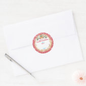 kerstkoekjes, ontbijtkoek bakkerij ronde sticker (Envelop)