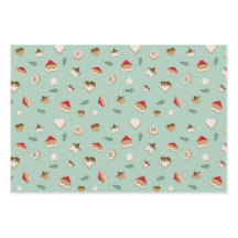 Kerstkoekjes op groen en roze