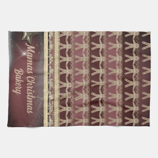 kerstkoekjes op maat theedoek (Horizontaal)