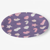 kerstkoekjes Paars Bord (Gekanteld)