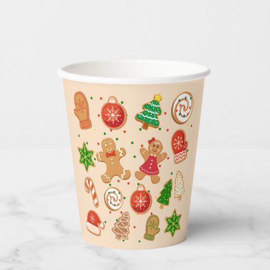 Kerstkoekjes Papieren Bekers (Voorkant)