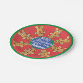 kerstkoekjes papieren bordje (Gekanteld)