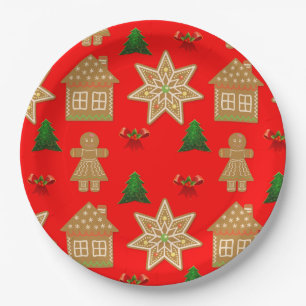 kerstkoekjes papieren bordje