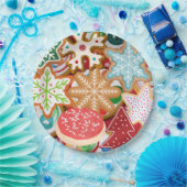 Kerstkoekjes Papieren Bordje (Feest)
