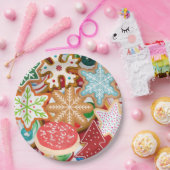 Kerstkoekjes Papieren Bordje (Feest)