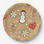 Kerstkoekjes Papieren Bordje (Voorkant)