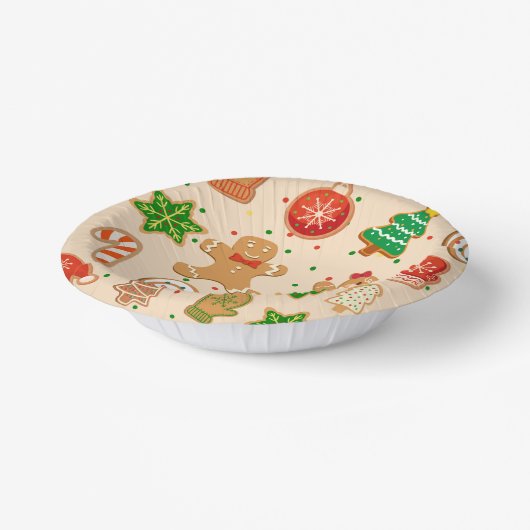 Kerstkoekjes Papieren Kommen (Gebogen)