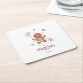 kerstkoekjes Papieren Onderzetter (Schuin)