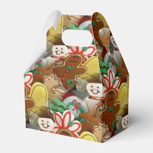 Kerstkoekjes Patroon Favor Box Bedankdoosjes (Voorkant Zijde)