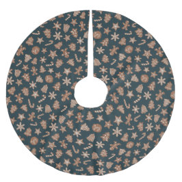 Kerstkoekjes patroon groen kerstboom rok