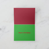 Kerstkoekjes patroon notitiekaart (Binnen)