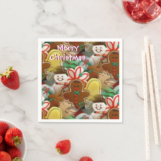 Kerstkoekjes Pattern Napkins Servetten (Insitu)