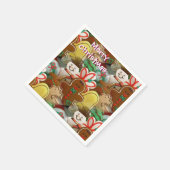 Kerstkoekjes Pattern Napkins Servetten (Hoek)