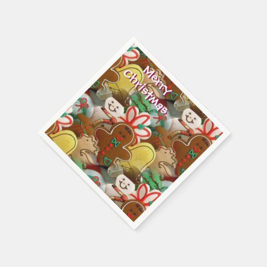 Kerstkoekjes Pattern Napkins Servetten (Hoek)