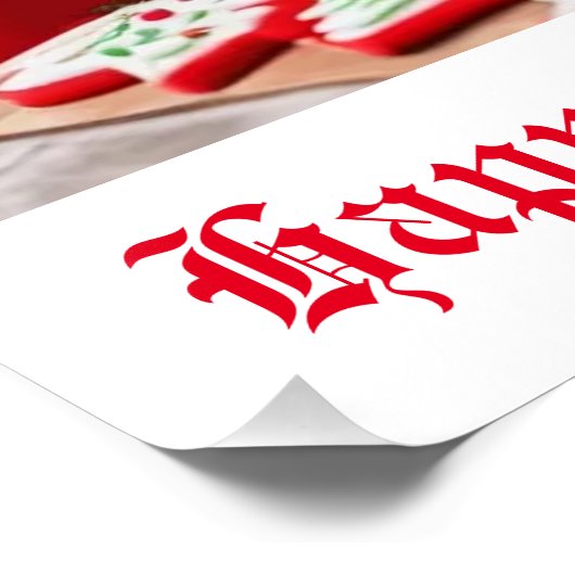 Kerstkoekjes Perfect Poster (Hoek)