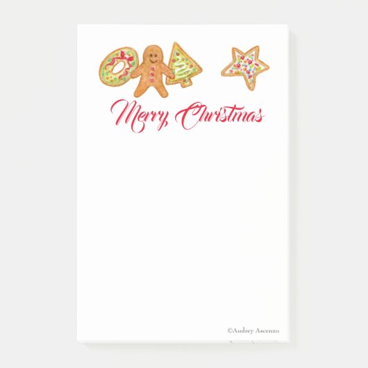 Kerstkoekjes Post-it Notities Post-it® Notes (Voorkant)