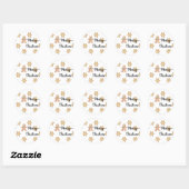 Kerstkoekjes Prettig kerstfeest Ronde Sticker (Vel)