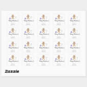 Kerstkoekjes Prettig kerstfeest Vierkante Sticker (Vel)