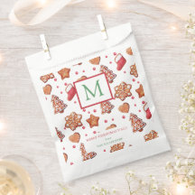 Kerstkoekjes Prettig Kerstmis Monogram