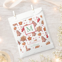 Kerstkoekjes Prettig Kerstmis Monogram Bedankzakje